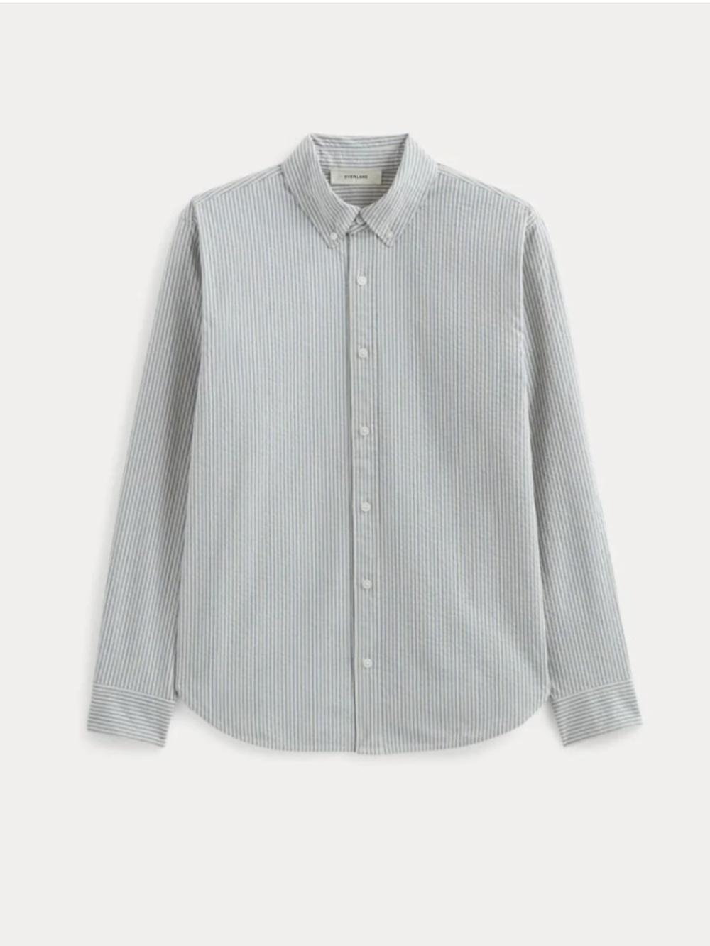 Everlane Light Blue Striped Button Down Shirt